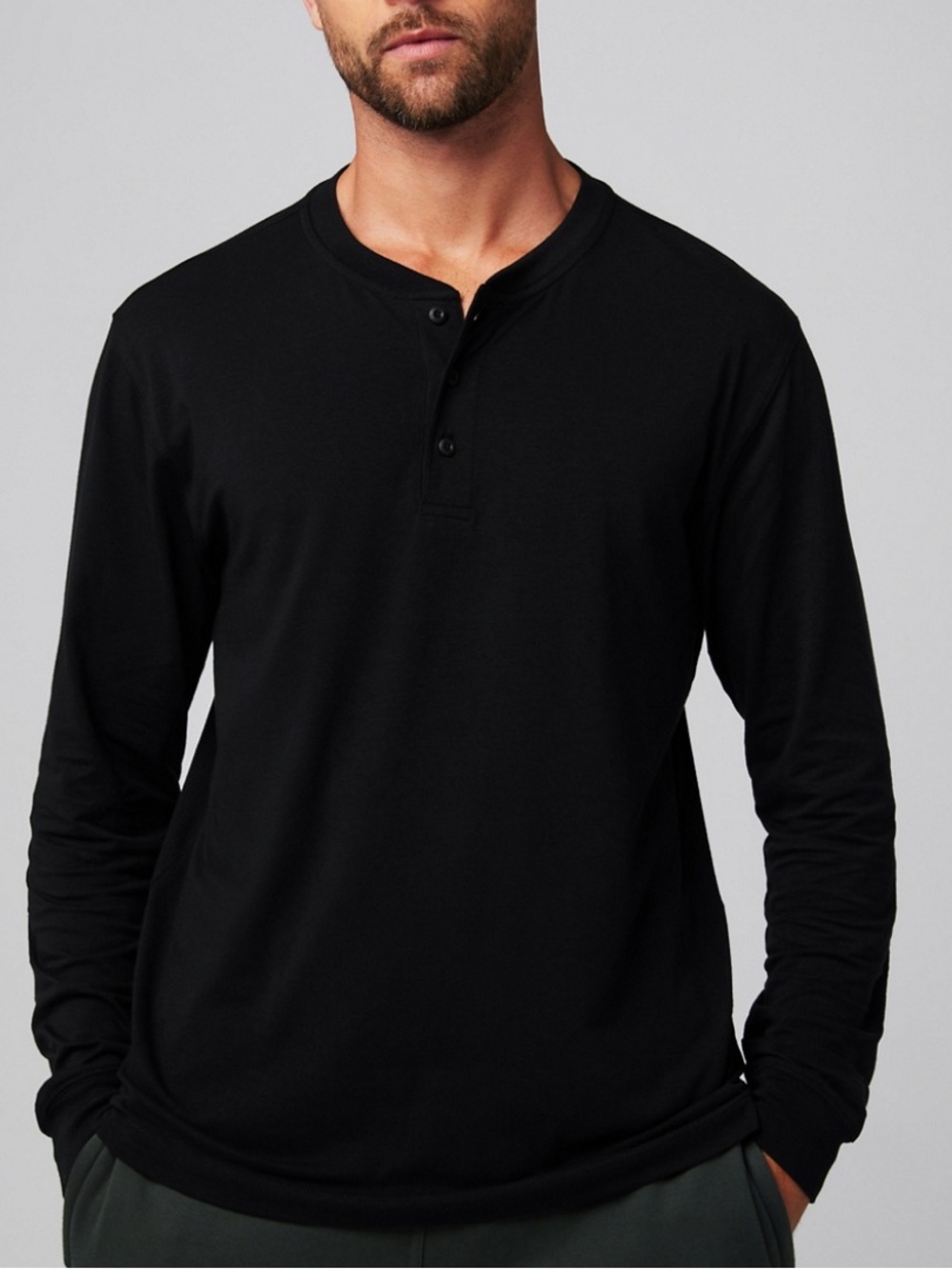 NEW FABLETICS The 24-7 Long Sleeve Henley size: M